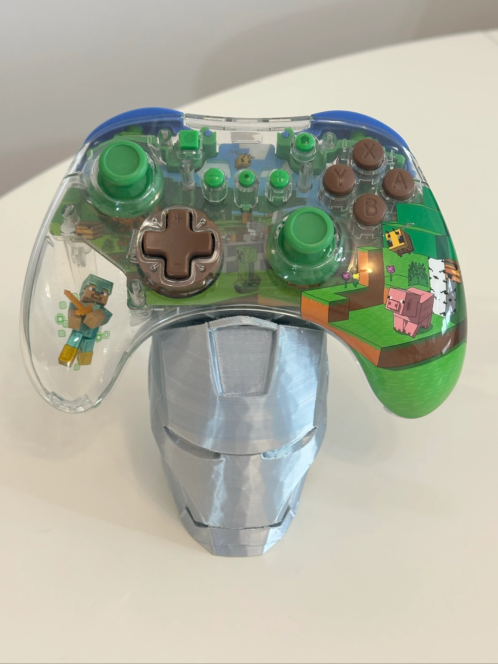 Soporte Organizador / Expositor para Mando – Casco Iron Man Plata